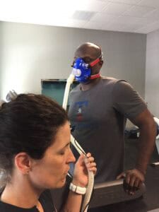 VO2max testing in Flower mound personal trainer studio